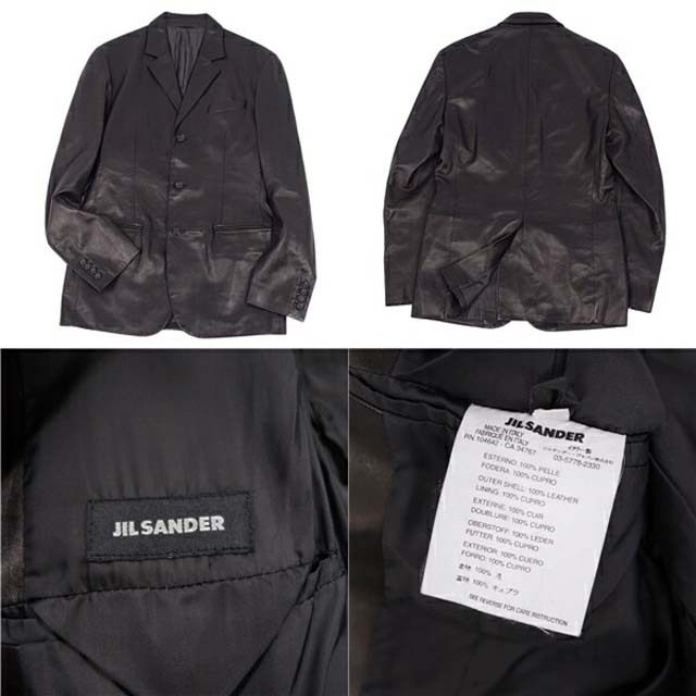 JIL SANDER - ジルサンダー ジャケット レザー テーラード JIL SANDER - ジルサンダー ジャケット レザー テーラード
