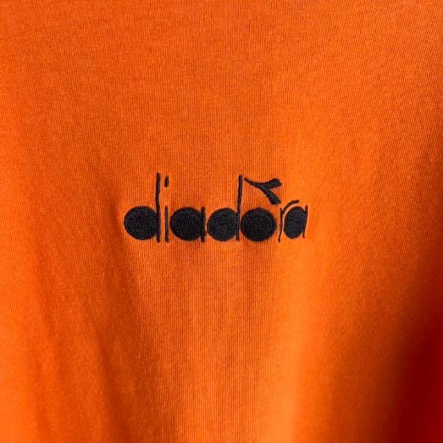 90’s Diadora ディアドラ　センターロゴ刺繍　Tシャツ 3