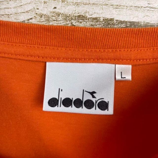 90’s Diadora ディアドラ　センターロゴ刺繍　Tシャツ 7