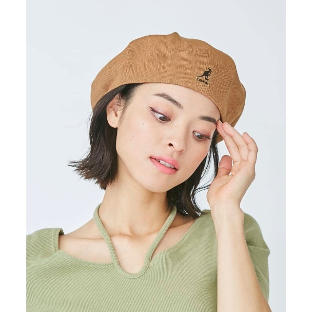 KANGOL(カンゴール)のKANGOL 帽子 ブラウン レディースの帽子(ハンチング/ベレー帽)の商品写真