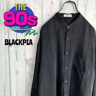 ブラックピア(BLACK PIA)の80's BLACKPIA 型押し柄　キュプラ100% デザインシャツ　モード(シャツ)