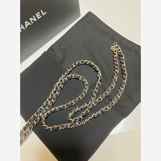 CHANEL(シャネル)のてちぺん様専用       CHANEL チェーンストラップココマークパスケース レディースのファッション小物(パスケース/IDカードホルダー)の商品写真