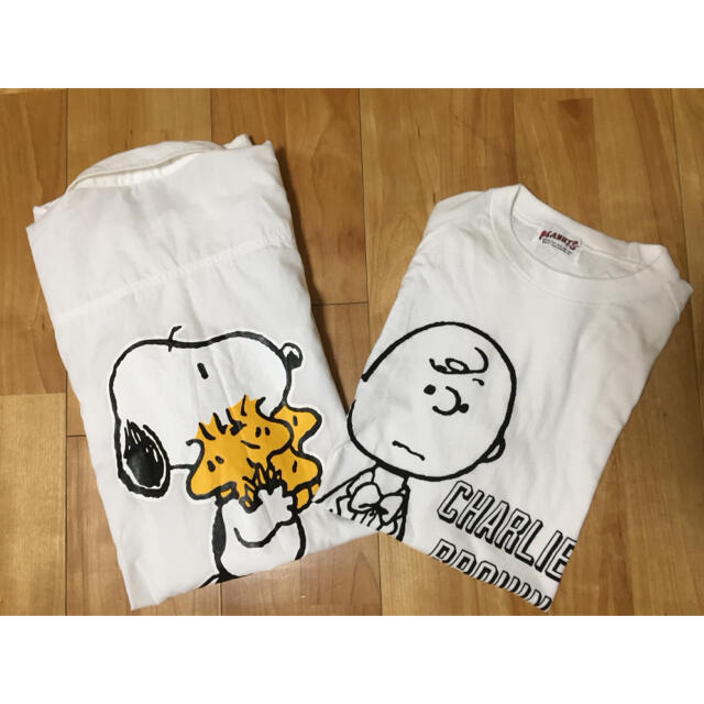 SNOOPY(スヌーピー)のSNOOPY スヌーピー Tシャツ Yシャツ セット ジャンク品 送料無料 レディースのトップス(Tシャツ(半袖/袖なし))の商品写真