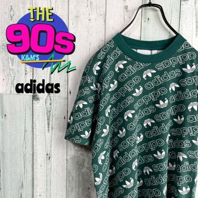 アディダスadidasトレフォイルロゴ 旧ロゴ 半袖Tシャツ 激レア