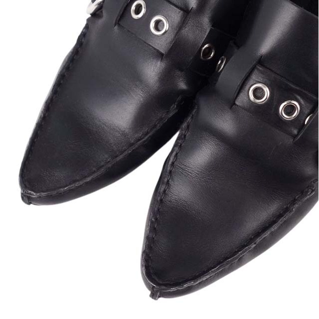 LOEWE - ロエベ シューズ バブーシュ カーフレザー ベルト金具 LOEWE - ロエベ シューズ バブーシュ カーフレザー ベルト金具
