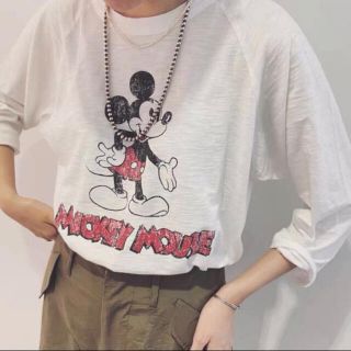 新品 fRAMeWORK MICKEY / ヴィンテージラグラン