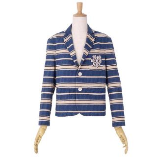 ラルフローレン(Ralph Lauren)のラルフローレン ジャケット ニット ボーダー コットン アウター レディース(ブルゾン)