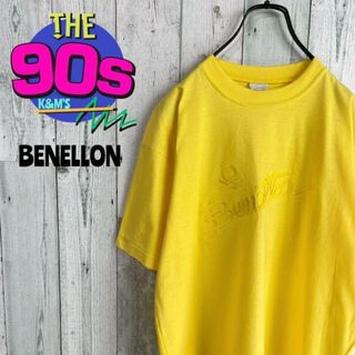 ベネトン(BENETTON)の80's OLD BENELLON イタリア製　ビックロゴ刺繍　Tシャツ(Tシャツ/カットソー(半袖/袖なし))