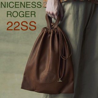 NICENESS ROGER 22SSディアレザー バッグ CAMEL ロジャー