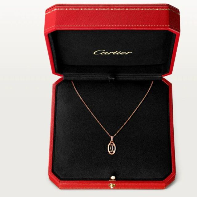 Cartier(カルティエ)のカルティエ　ロゴネックレス　18K　ピンクゴールド メンズのアクセサリー(ネックレス)の商品写真