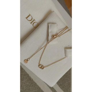 年中無休】 箱付き Dior ディオール ロゴ ネックレス ピアス セット