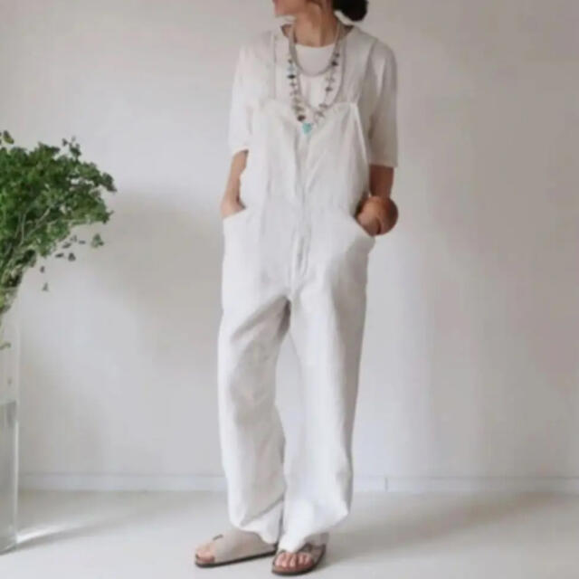 ARGUE COTTON LINEN SOFT LOOSE OVERALL