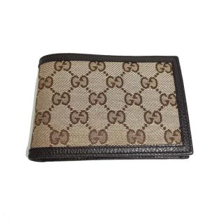 グッチ(Gucci)のグッチ GUCCI ウォレット 292534 GGキャンバス 札入れ 2つ折り財布 GGキャンバス/レザー ベージュ 未使用(折り財布)