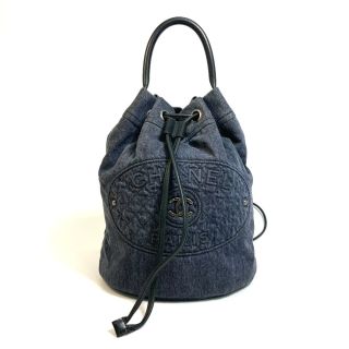 シャネル(CHANEL)のシャネル CHANEL 巾着 A93375 CCココマーク 2WAY リュックサック デニム インディゴ(リュック/バックパック)