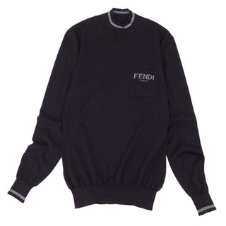 フェンディ(FENDI)のフェンディ ニット セーター 2020年 ハイネック ロゴ シルク100％ ロゴ(ニット/セーター)