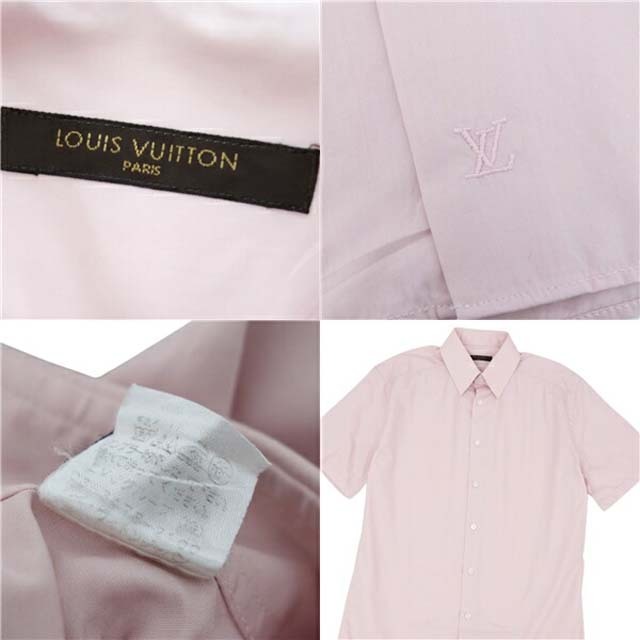 LOUIS VUITTON(ルイヴィトン)のルイヴィトン シャツ LVロゴ 半袖 ショートスリーブ コットン メンズ メンズのトップス(シャツ)の商品写真