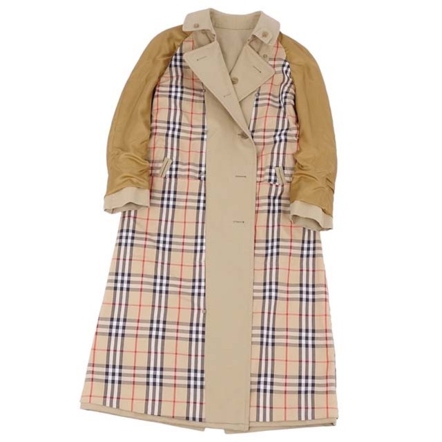 BURBERRY(バーバリー)のバーバリー コート トレンチコート レディース コットン アウター 古着 レディースのジャケット/アウター(ブルゾン)の商品写真