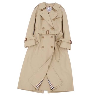 バーバリー(BURBERRY)のバーバリー コート トレンチコート レディース コットン アウター 古着(ブルゾン)