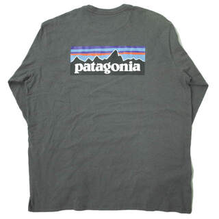 パタゴニア(patagonia)のPATAGONIA パタゴニア 21AW M's L/S P-6 LOGO RESPONSIBILI-TEE メンズ・ロングスリーブ・P-6ロゴ・レスポンシビリティー 38518 XL BABN (Basalt Brown) Tシャツ トップス【中古】【PATAGONIA】(Tシャツ/カットソー(七分/長袖))