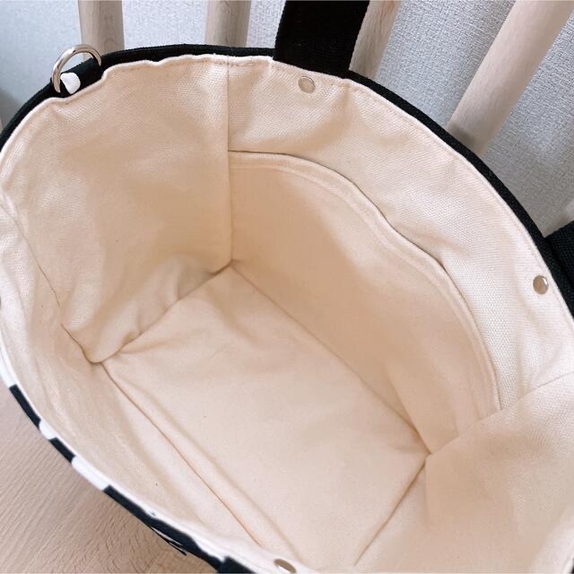 ダルメシアン(ブラック) × 帆布 ★ トートバック ★ 5
