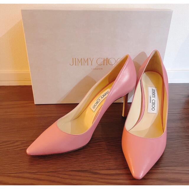 JIMMY CHOO(ジミーチュウ)の8/27削除予定【新品】JIMMY CHOO　ジミーチュウ　パンプス　ピンク レディースの靴/シューズ(ハイヒール/パンプス)の商品写真