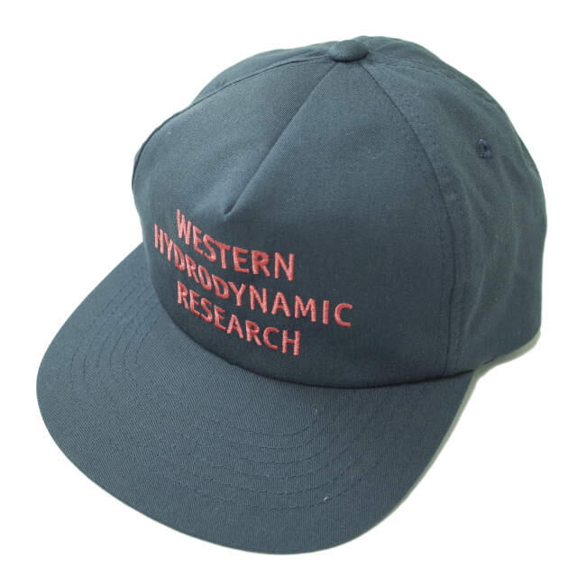 Western Hydrodynamic Research ウエスタンハイドロダイナミックリサーチ WHR 21AW Promotional Hat ロゴ刺繍6パネルキャップ MWHR21A3001-U Free NAVY 帽子【Western Hydrodynamic Research】