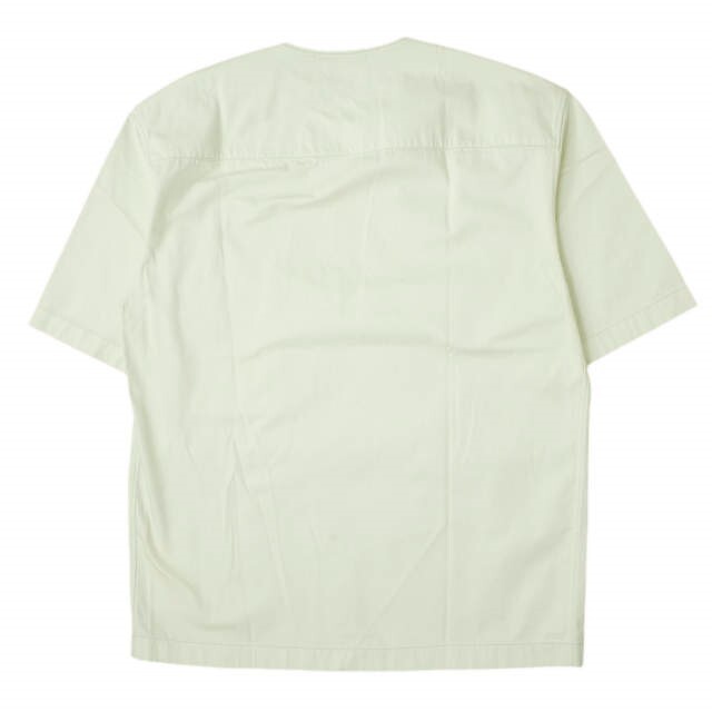 LEMAIRE ルメール 22SS BUTTON NECK TOP コットンツイル ボタンネックプルオーバーシャツ M221 TO132 LF729 46 CREAMY WHITE 半袖 トップス【新古品】【LEMAIRE】 1