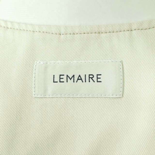 LEMAIRE ルメール 22SS BUTTON NECK TOP コットンツイル ボタンネックプルオーバーシャツ M221 TO132 LF729 46 CREAMY WHITE 半袖 トップス【新古品】【LEMAIRE】 2