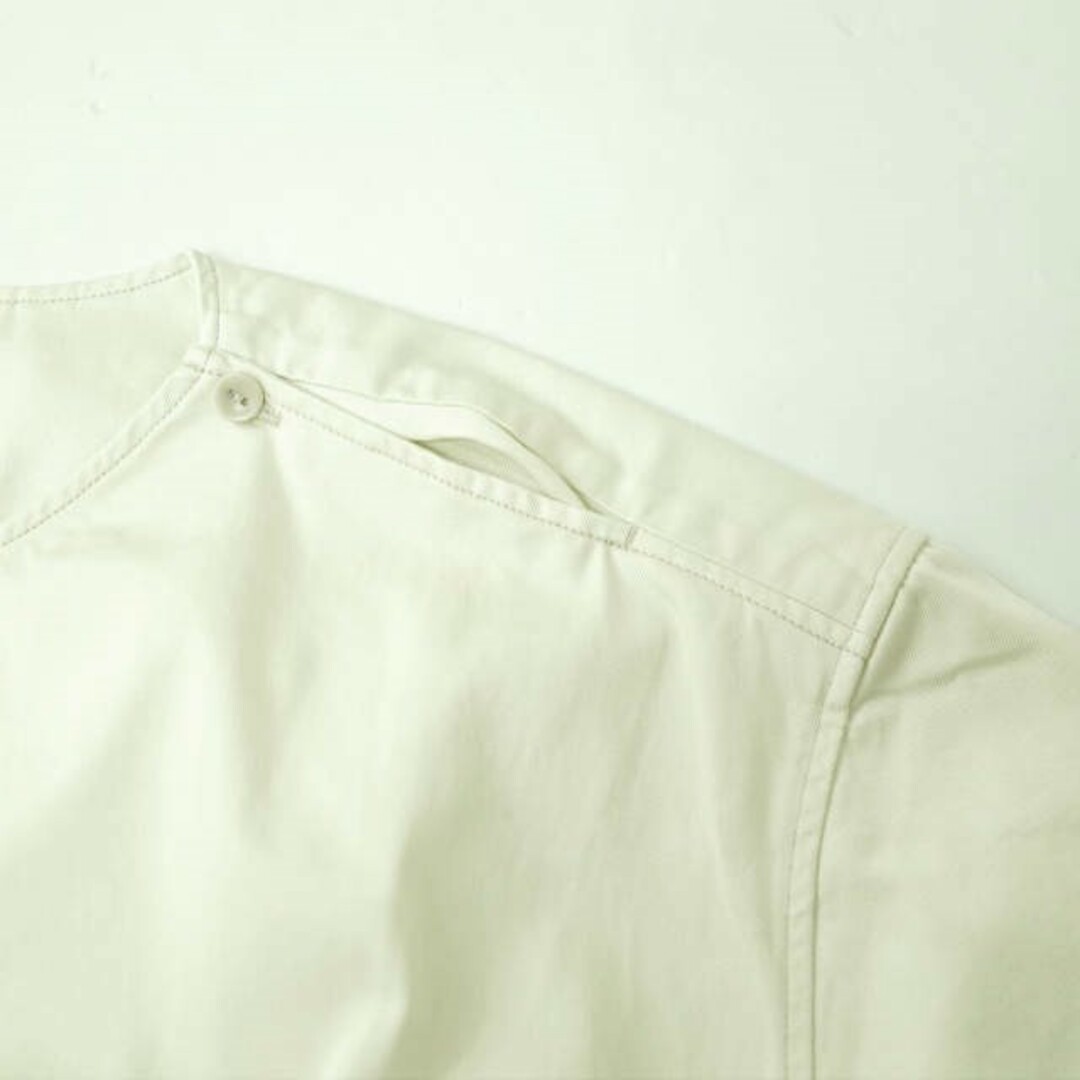 LEMAIRE ルメール 22SS BUTTON NECK TOP コットンツイル ボタンネックプルオーバーシャツ M221 TO132 LF729 46 CREAMY WHITE 半袖 トップス【新古品】【LEMAIRE】 4