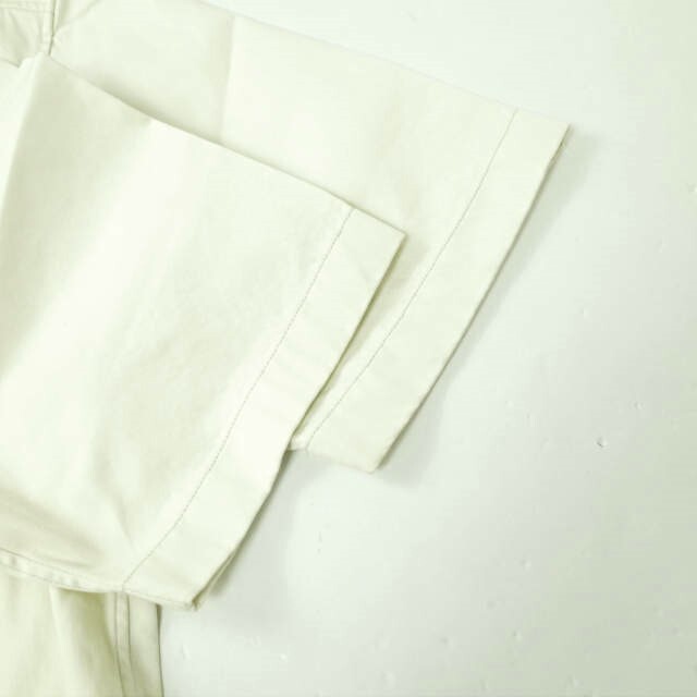 LEMAIRE ルメール 22SS BUTTON NECK TOP コットンツイル ボタンネックプルオーバーシャツ M221 TO132 LF729 46 CREAMY WHITE 半袖 トップス【新古品】【LEMAIRE】 5