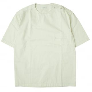 ルメール(LEMAIRE)のLEMAIRE ルメール 22SS BUTTON NECK TOP コットンツイル ボタンネックプルオーバーシャツ M221 TO132 LF729 48 CREAMY WHITE 半袖 トップス【新古品】【中古】【LEMAIRE】(シャツ)