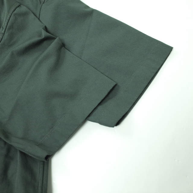LEMAIRE ルメール 22SS BUTTON NECK TOP コットンツイル ボタンネックプルオーバーシャツ M221 TO132 LF729 44 DARK SLATE GREEN 半袖 トップス【新古品】【LEMAIRE】 5