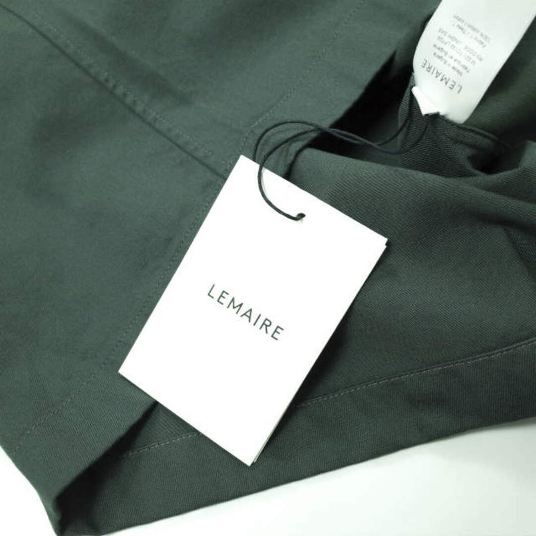 LEMAIRE ルメール 22SS BUTTON NECK TOP コットンツイル ボタンネックプルオーバーシャツ M221 TO132 LF729 44 DARK SLATE GREEN 半袖 トップス【新古品】【LEMAIRE】 7