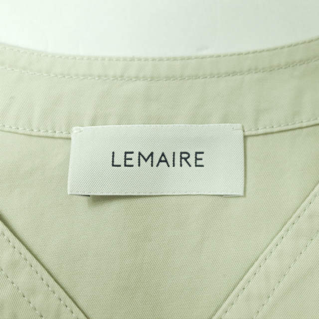 LEMAIRE ルメール 22SS V-NECK SHIRT コットンギャバジン Vネックシャツ M221 SH189 LF699 48  OVERCAST GREY 長袖 トップス【新古品】【中古】【LEMAIRE】