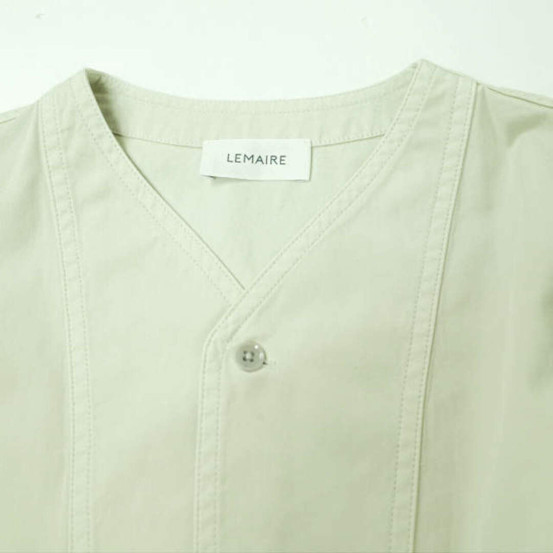 LEMAIRE - LEMAIRE ルメール 22SS V-NECK SHIRT コットン LEMAIRE - LEMAIRE ルメール 22SS V-NECK SHIRT コットン