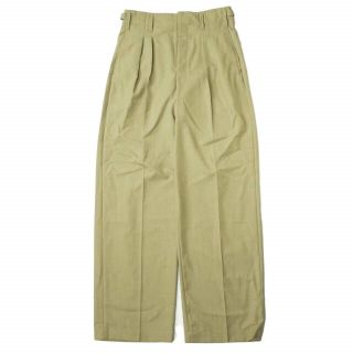 LEMAIRE ルメール 22SS 2PLEATS PANTS ライトトロピカルポリウール 2プリーツパンツ M221 PA187 LF414 46  CAMEL CHINE パンツ スラックス ボタンフライ ボトムス【新古品】【中古】【LEMAIRE】