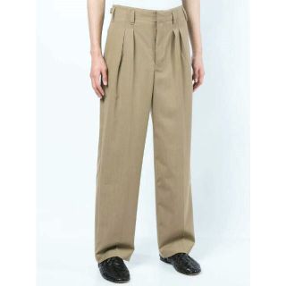 LEMAIRE - LEMAIRE ルメール 22SS 2PLEATS PANTS ライト