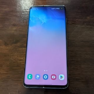 ギャラクシー(Galaxy)のGalaxy s10 プリズムブルー au simロック解除済み(スマートフォン本体)