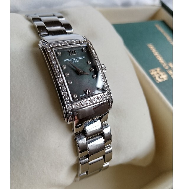 FREDERIQUE CONSTANT フレデリックコンスタント ダブルハートビート ダイヤ FC-303/310X2P4/5/6 純正ダイヤモンド 8Pダイヤ ダイヤベゼル 茶 ブラウン シェル SS ステンレス PGP ピンクゴールド レディース 自動巻き 【6ヶ月保証】【腕時計】