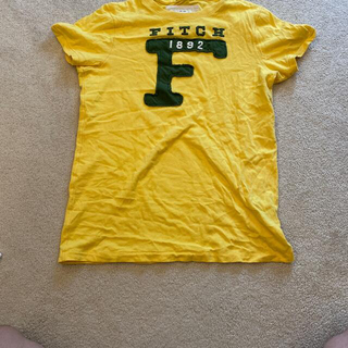 アバクロンビーアンドフィッチ(Abercrombie&Fitch)のアバクロ　abercrombie&fitch Tシャツ　半袖　黄色(Tシャツ/カットソー(半袖/袖なし))