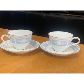 ノリタケ(Noritake)のNoritake   ノリタケ　レースウッドゴールド カップ＆ソーサー(グラス/カップ)