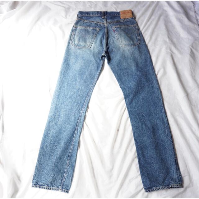 DUBBLE WORKS - DUBBLE WORKS 赤耳 鬼ヒゲ ダメージ加工デニムの DUBBLE WORKS - DUBBLE WORKS 赤耳 鬼ヒゲ ダメージ加工デニムの