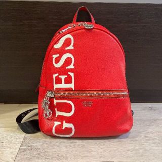 GUESS リュックサック ナップサック 赤色 レッド バッグ かばん ゲス