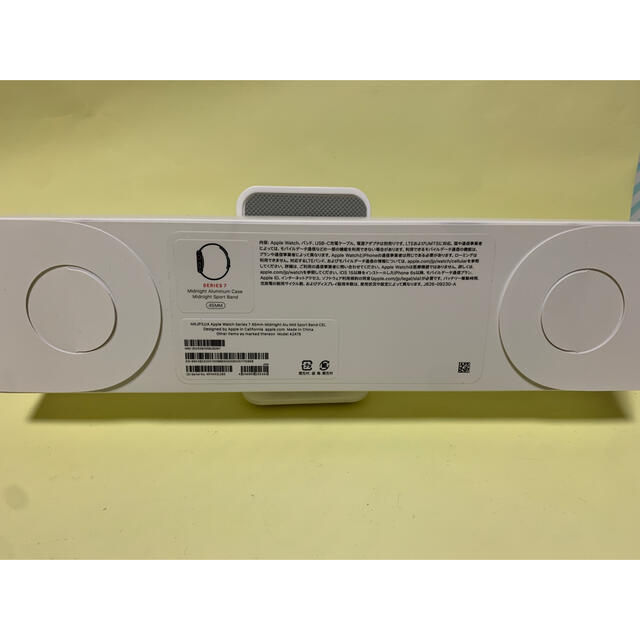 時計 新品未使用未開Apple Watch 7 ミッドナイトアルミニウム 45MM