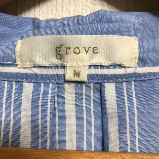 grove(グローブ)のオーバーサイズ　七分袖　シャツ　M レディースのトップス(シャツ/ブラウス(長袖/七分))の商品写真