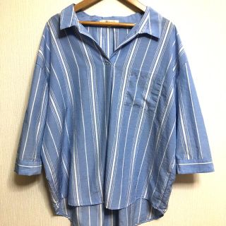 グローブ(grove)のオーバーサイズ　七分袖　シャツ　M(シャツ/ブラウス(長袖/七分))