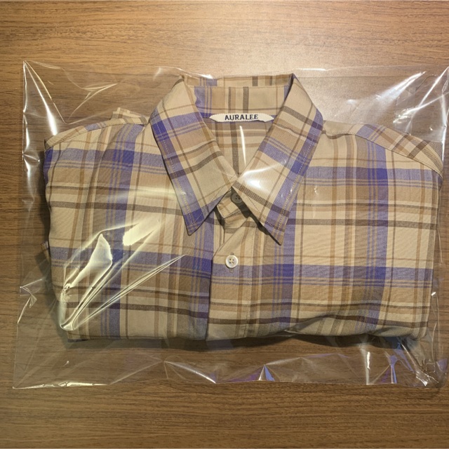 AURALEE SUPER LIGHT WOOL CHECK SHIRTS 3