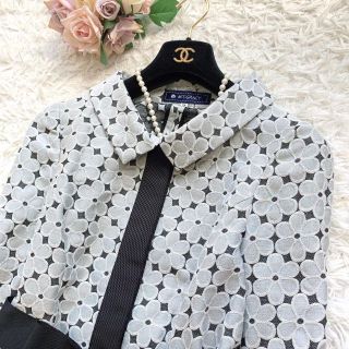 M'S GRACY - 【美品】エムズグレイシー ワンピースコート 花柄刺繍 M'S GRACY - 【美品】エムズグレイシー ワンピースコート 花柄刺繍