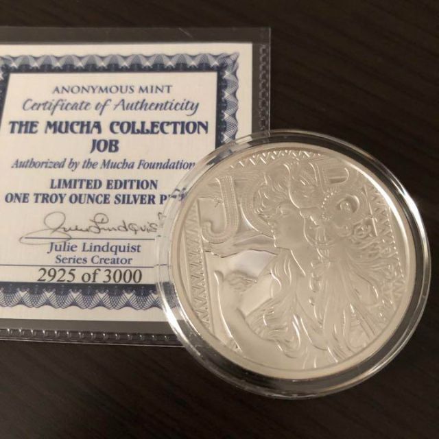 6枚セット ミュシャ コレクション 2017 アメリカ 銀貨 コイン 1オンス