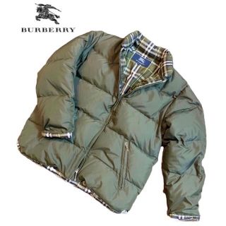 バーバリー(BURBERRY)の【良品】BURBERRYバーバリーダウン/キッズ男の子140/深緑色(ジャケット/上着)